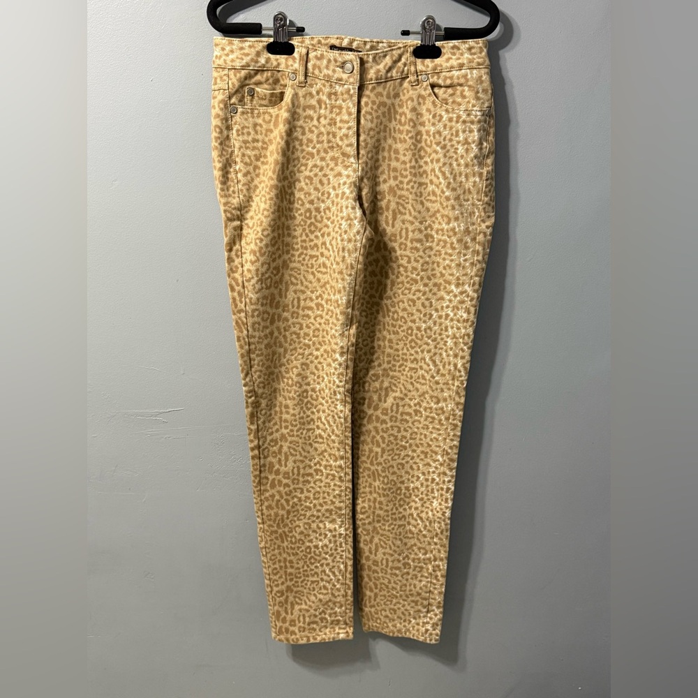 J. McLaughlin Lexi Leopard Women’s‎ Skinny Jeans Light Tan Women’s Pants Size 4